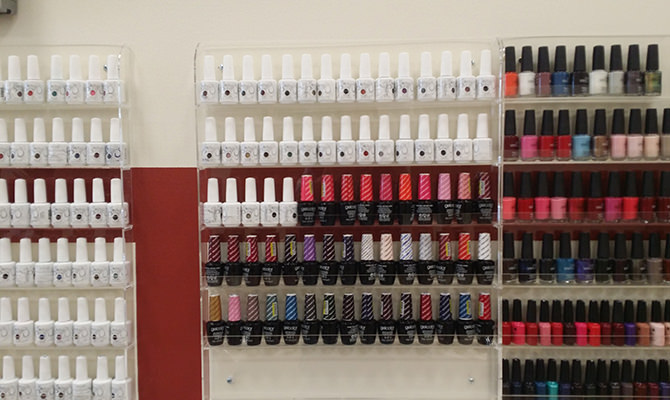 Classic black and white nail styles